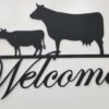 Cow Welcome Sign