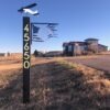 Eagle/Flag Address Post Sign